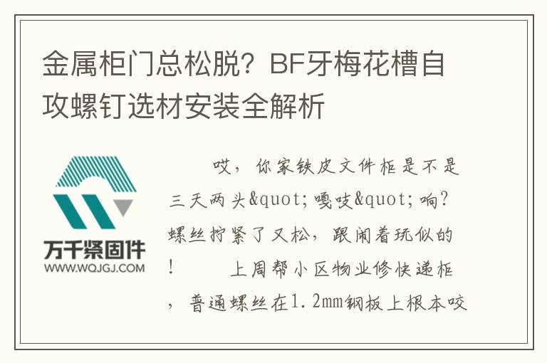 金屬柜門(mén)總松脫？BF牙梅花槽自攻螺釘選材安裝全解析