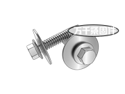 米制十字槽半沉頭螺釘和錐形鎖緊墊圈組合 ASME B18.13.1M