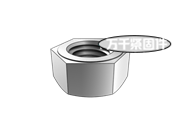米制2型單倒角六角螺母 ASME B18.2.4.2M